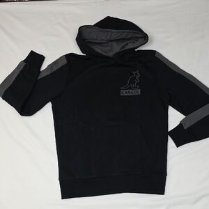 Kangol Men's Black and Gray Hoodie Sweater Small New